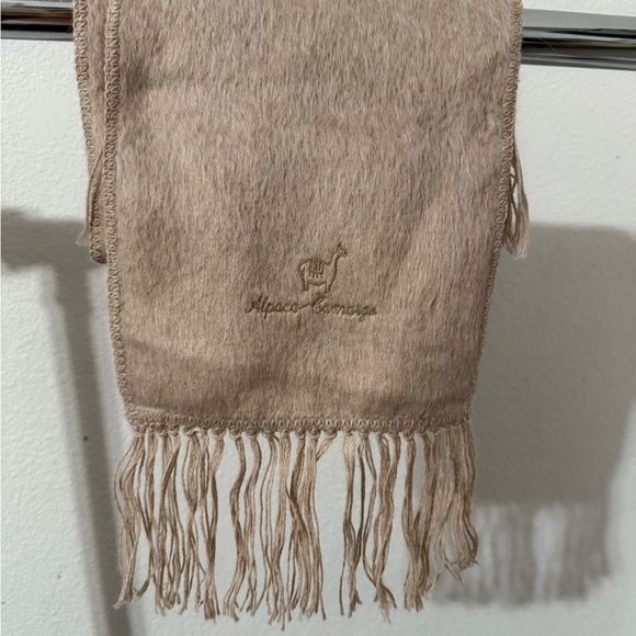 Alpaca Camargo Accessories - Alpaca Elegance Tan Scarf